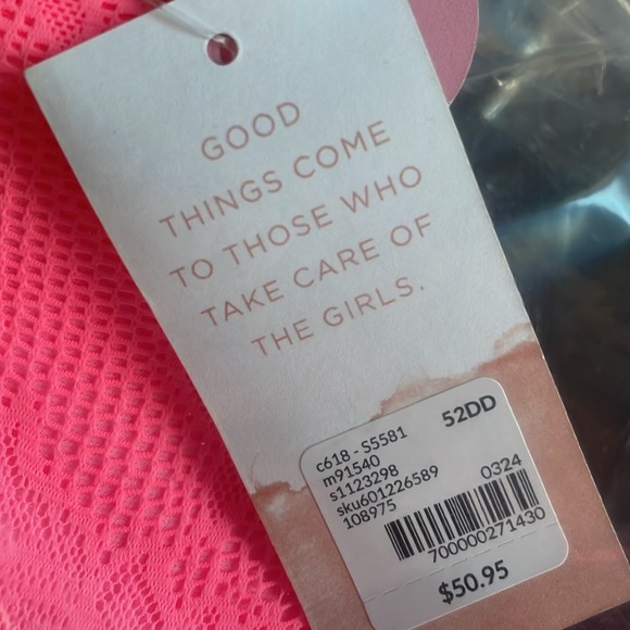 Brand New with Tags Cacique Comfort Bliss No Underwire Bra 52DD - Picture 7 of 7